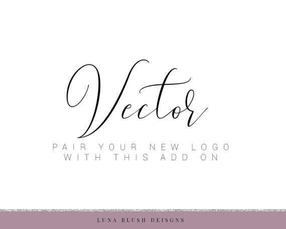 add on vector file vector file custom logo premade logo etsy etsy