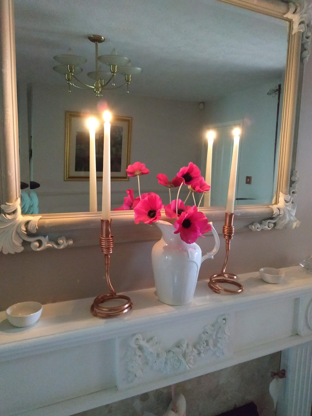 Copper Candle Holders, UK, Candle Holder, Wedding Table Decoration