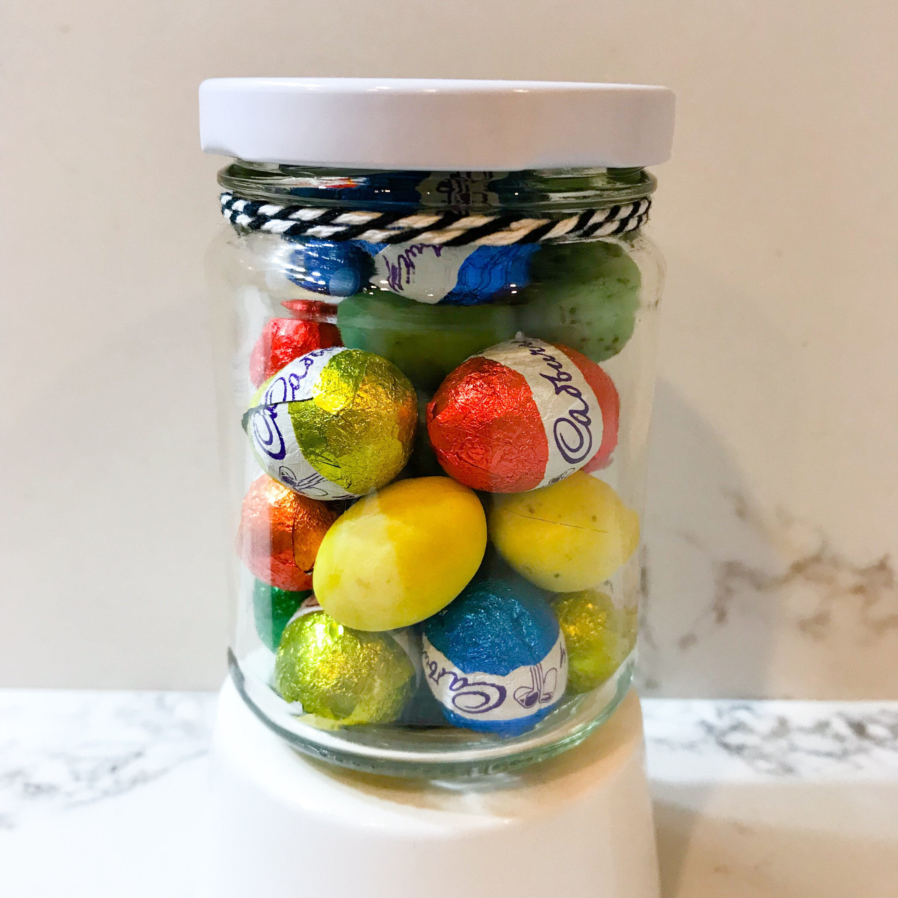 Happy Easter Chocolate Egg Jar Small Etsy