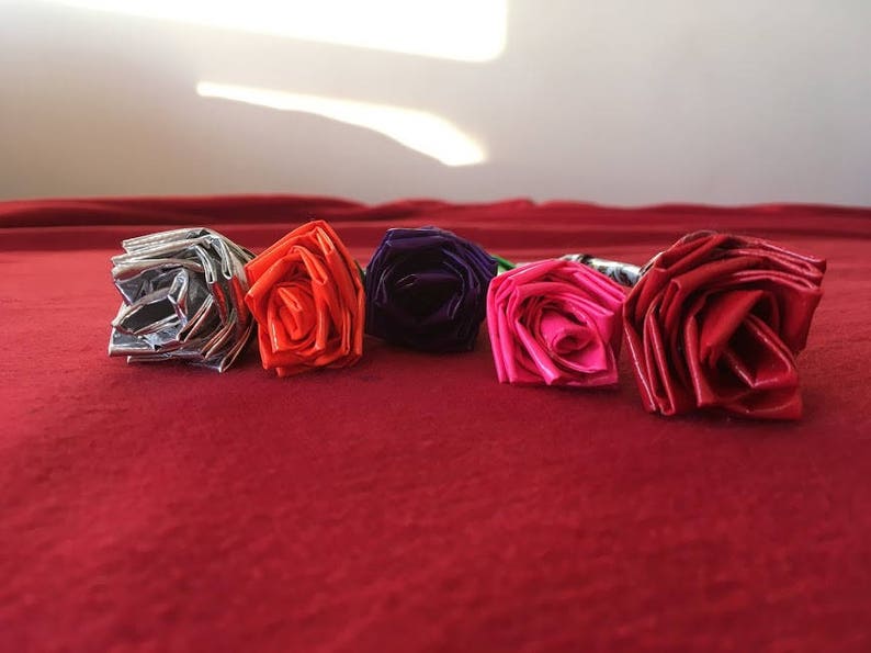 Duct Tape Rose Straws (MADE TO ORDER) Forever Flowers - Etsy