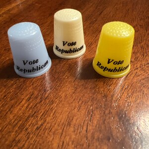 Vote Republican vintage thimbles