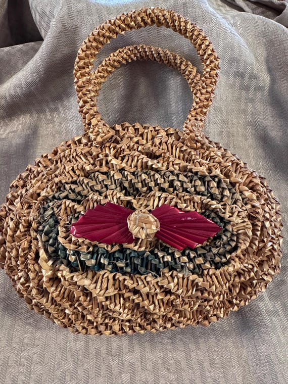 Straw Handbag - image 2