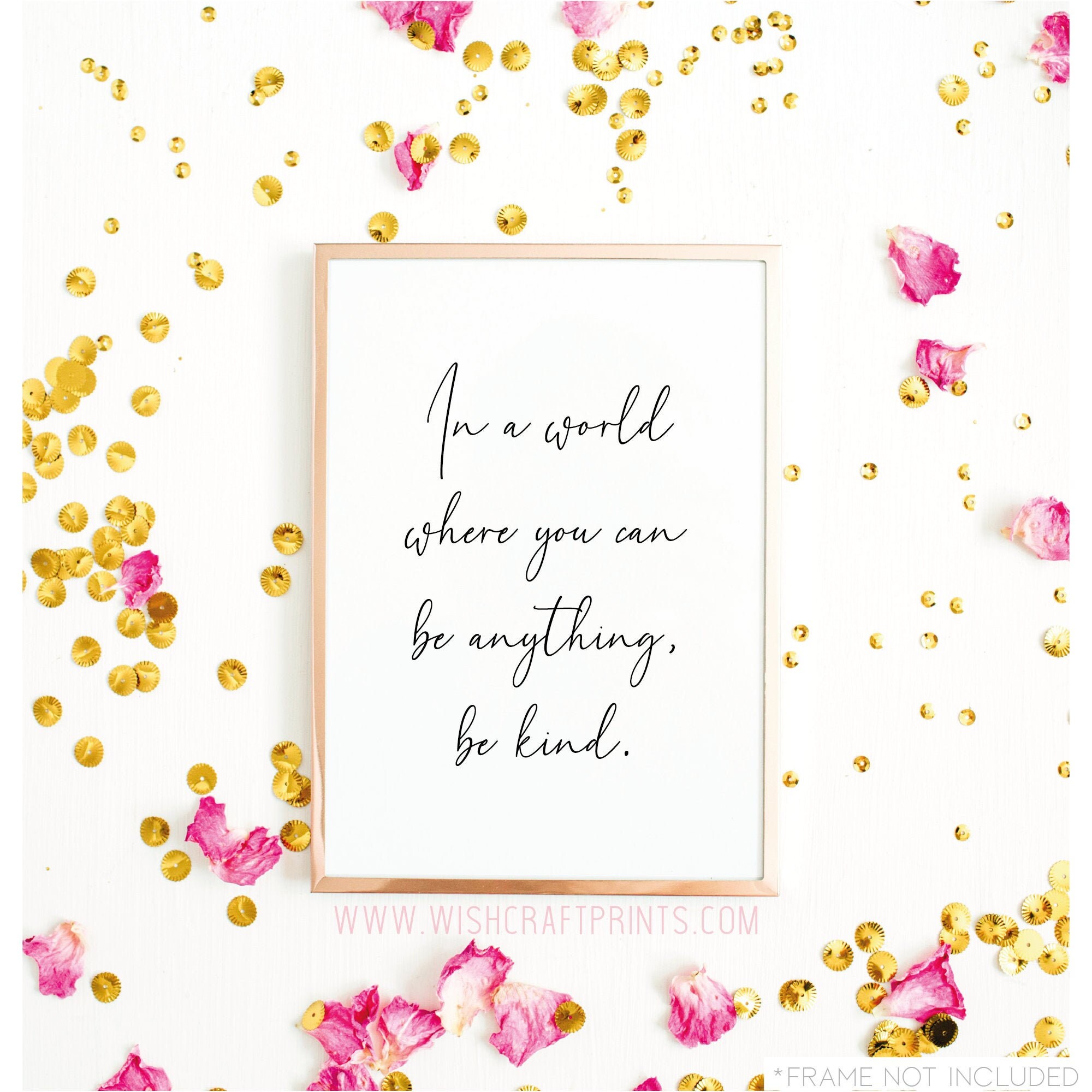 be kind mental health quote a4 a3 poster print wall art
