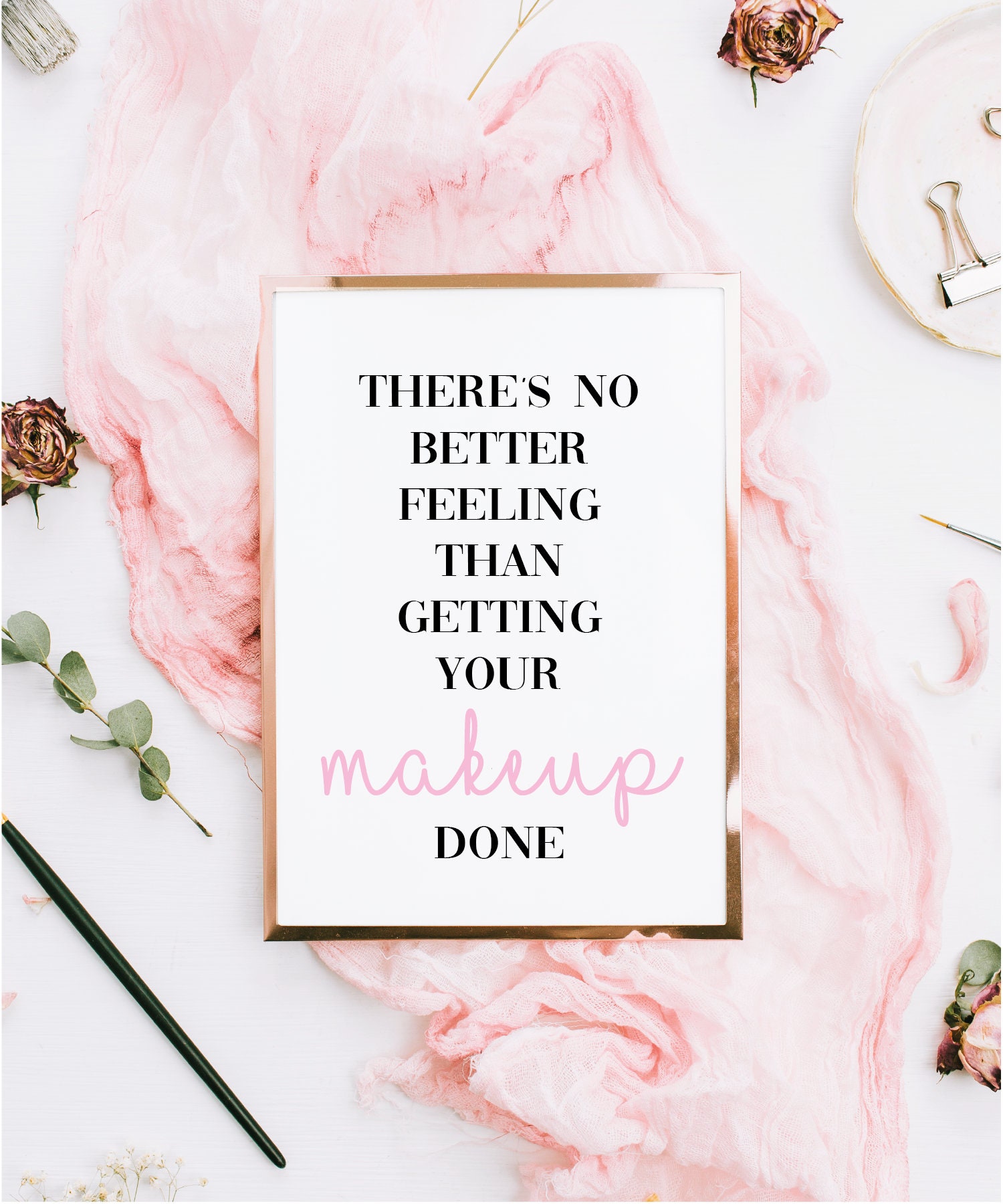 Makeup Beauty Salon Quote A4 A3 Wall Art Poster Prints Etsy