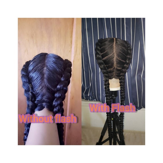 Full Lace French Braids Wig Dutch Braids Braided Custom Wig Braided Wig Jumbo Braids