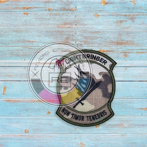 3.25&quot; x 4&quot; Custom Embroidered Air-force Style patch-Embroidered patch with a Finished edge trim – Hook Fastener-  Premium patch