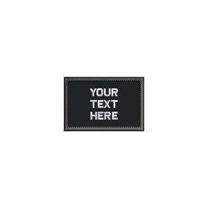 100% Fully Embroidered 2X3 Inch Custom Designed Patch- LOGO Patch ...