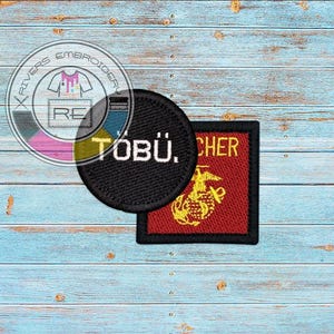 100% fully Embroidered 2.5 Inch Custom Designed Patch- LOGO Patch-  Premium patch