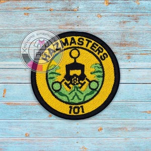 100% Fully Embroidered 4 inch round patch custom patch with sew on or Hook fastener with finished edge trim- LOGO Patch-  Premium patch