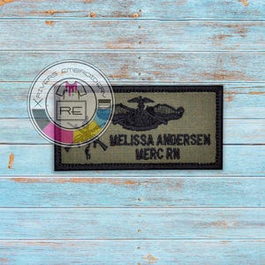 2X4 Inch US Navy FMF Warfare - Embroidered with hook fastener-  Premium patch