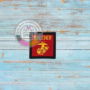 100% Fully Embroidered 2X2 Inch Custom Designed Patch: Your choice of Sew on or Hook Fastener backing- Free domestic ground shipping