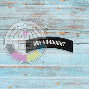 1X3 Inch Custom Designed Tab Patch - Embroidered: Your choice of Sew on or Hook Fastener backing-  Premium patch