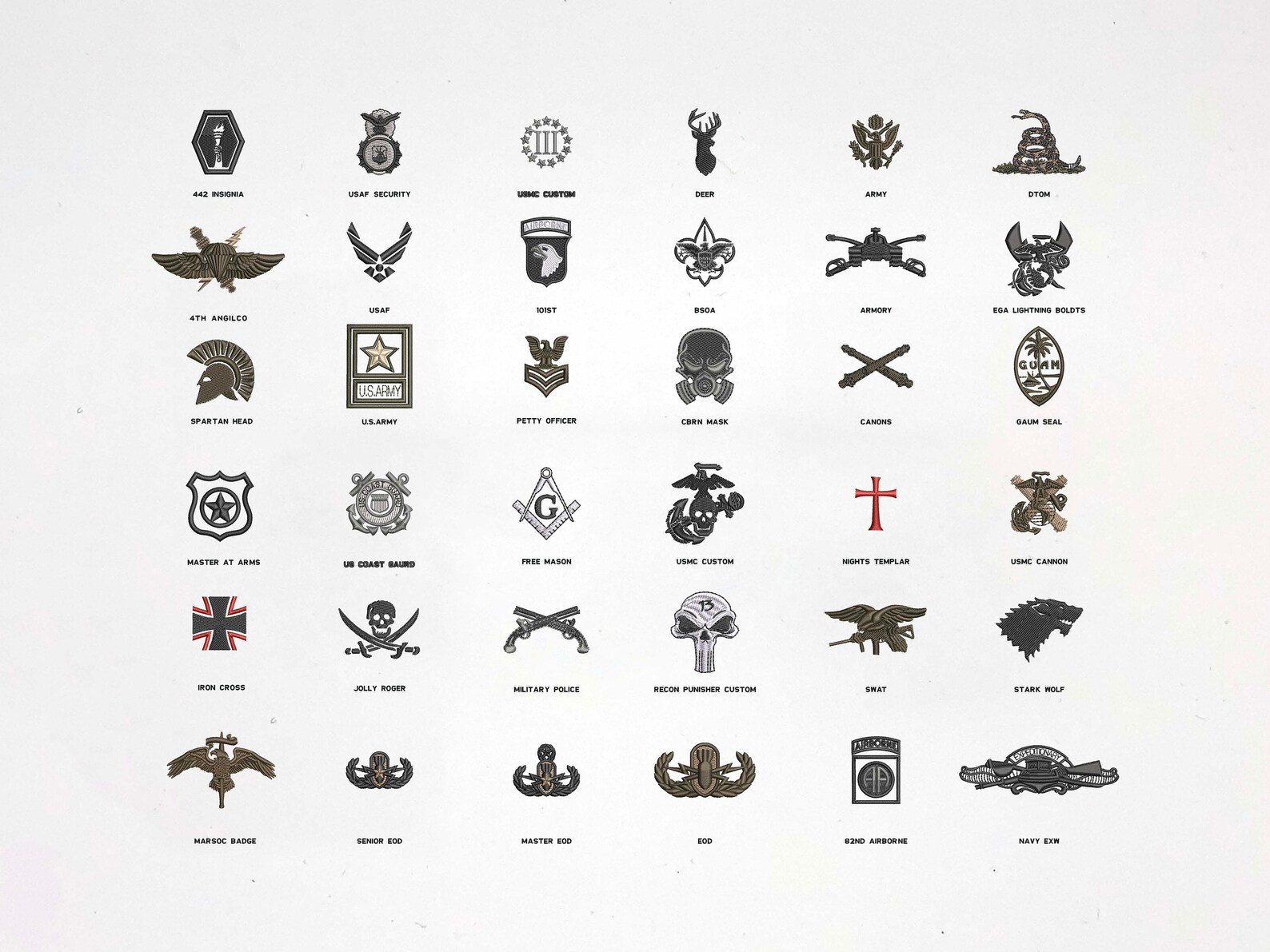 2.25X3.5 Inch Custom Half flag Half art Embroidered Etsy