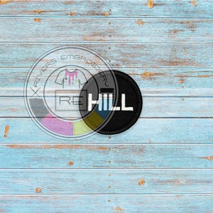 3.5 inch custom round embroidered patch- LOGO Patch-  Premium patch