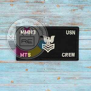 Black Embroidered Plate carrier flak patch- 2.25&quot; x 4&quot; - Embroidered patch on Black Fabric with a black edge trim – Hook Fastener