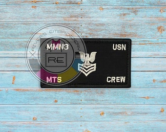 Black Embroidered Plate carrier flak patch- 2.25" x 4" -Comes with a black edge trim – Hook Fastener - Free Domestic Shipping