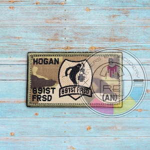 MULTICAM - OCP - Embroidered Plate carrier flak patch- 2.25" x 4" - Embroidered with a OD Green edge trim – Hook Fastener-  Premium patch