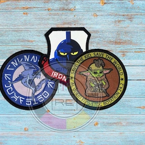 Custom Sublimated Patch - your choice of iron on, sew on or hook fastener- LOGO Patch-  Premium patch