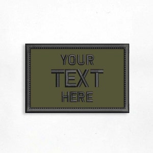 2X4 Inch Custom Designed Embroidered Patch- LOGO Patch- Premium Patch ...