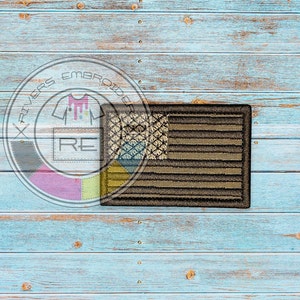 USA Flag - 3x2 morale patch - Embroidered - Sew On OR Hook Fastener-  Premium patch