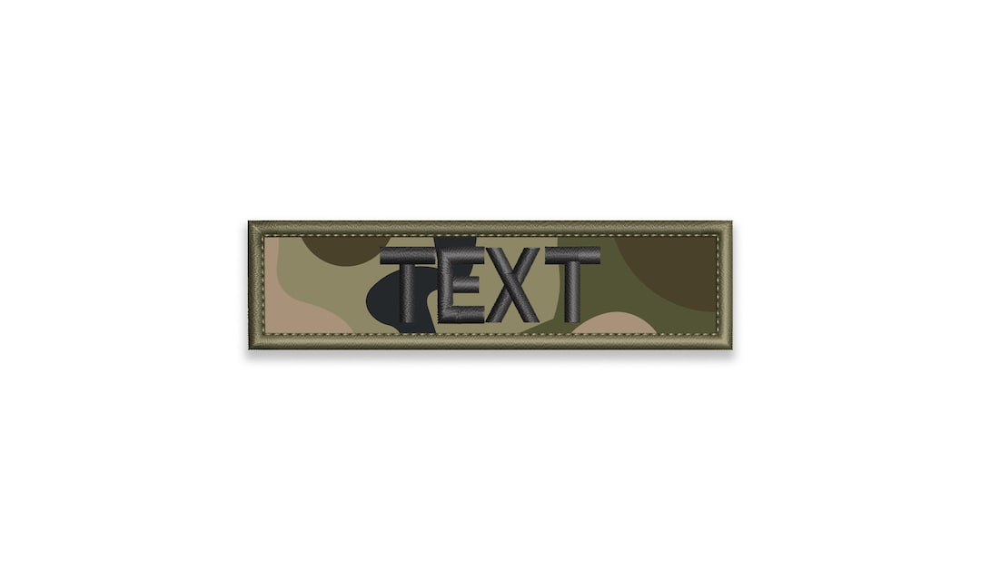 Multicam Name Tape Embroidered Patch 1x3 up to 1x6 Inches Sew On/hook ...