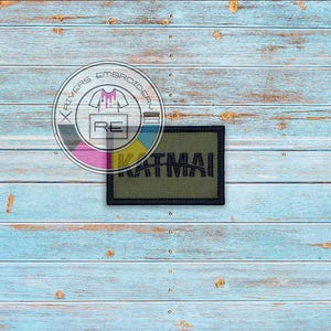 2X3 Inch Custom Designed Embroidered Patch - your choice of sew on or hook fastener- LOGO Patch-  Premium patch