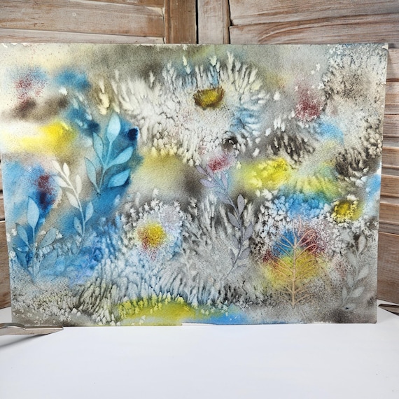Mixed media art suitable for framing or junk journals, art journal, greeting cards, gift tags, bookmarks, original not a print