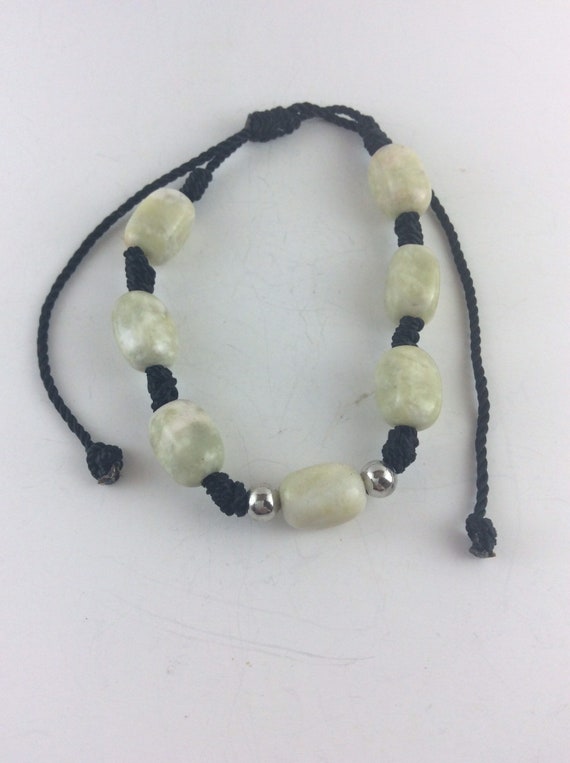 Sliding knot serpentine bracelet with barrel knots, men's bracelet, unisex bracelet