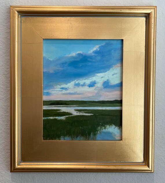 Love at First Sight-10x8 Original Oil Painting on Panel Framed to