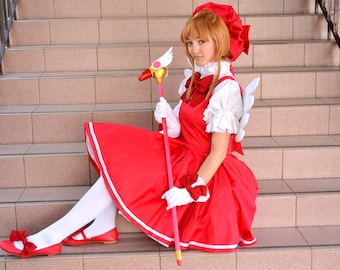 Sakura Kinomoto Card Captor First Dress Cosplay Costume