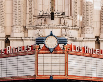 Front of the Los Angeles Theatre Sign