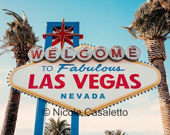 Welcome to Fabulous Las Vegas Sign Daytime, Prints and Metals, Various Sizes