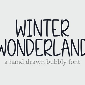 ウィンターワンダーランドフォント | 手書きフォント | 手描きフォント | かわいいフォント | Cricut および Procreate 用フォント | フォントのダウンロード | デジタルフォント