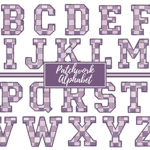 Patchwork Alphabet Letters Embroidery Designs BUNDLE | Alphabet Letters Embroidery File | Digital Download | Machine Embroidered Design