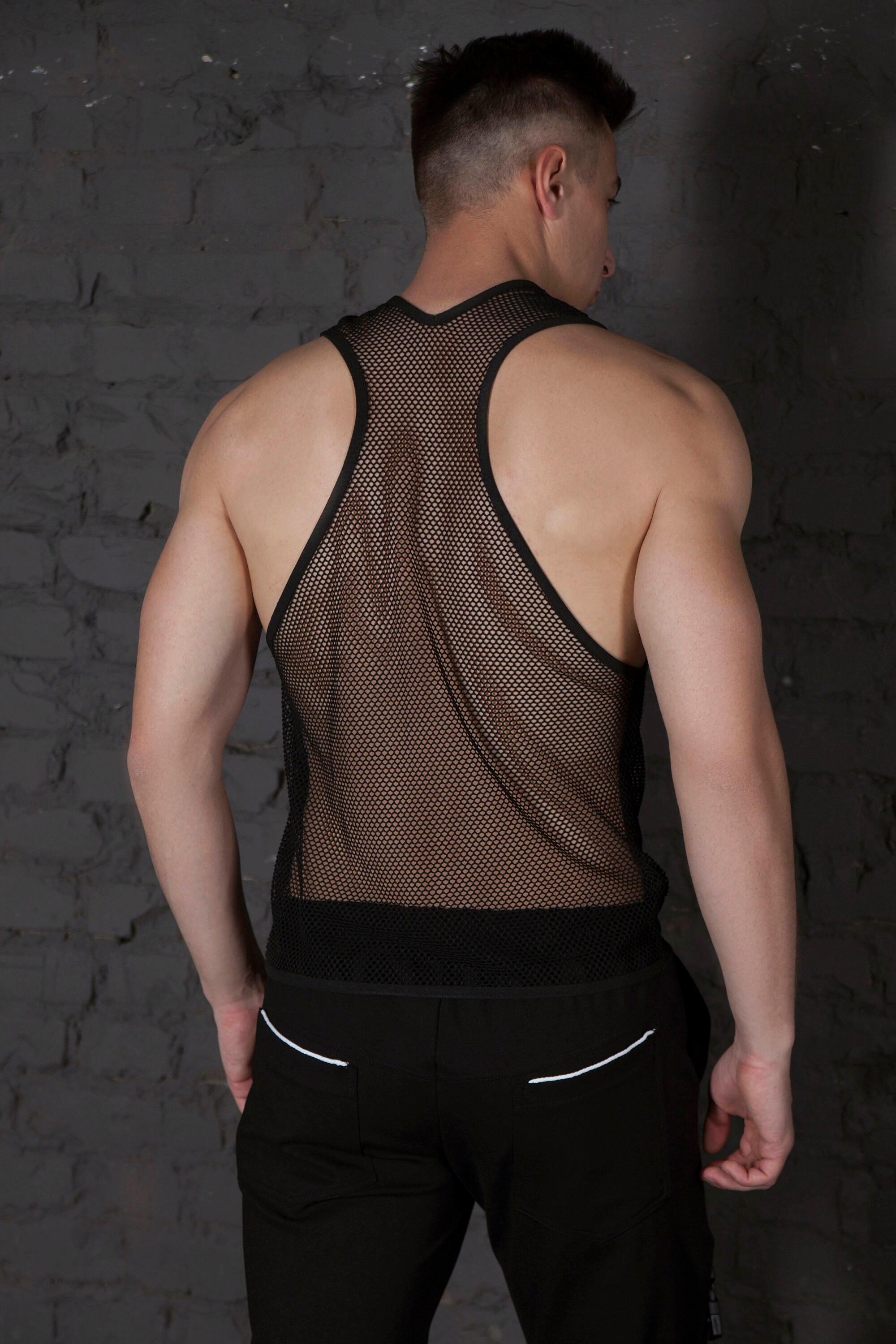 MeshShirt Männer NetzShirt Herren MeshTop Muskel Tank Etsy