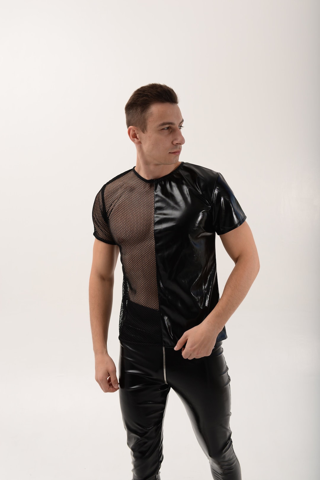 Mesh Shirt Men Sheer Shirt Mens Mesh Top Muscle Tank Men Etsy