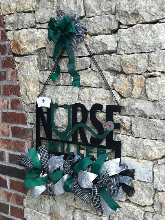 School Nurse Wreath Office Decor Nurse Office Decorations Etsy