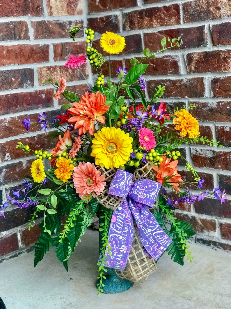 Flowers for grave spring summer flowers for grave cemetery Etsy