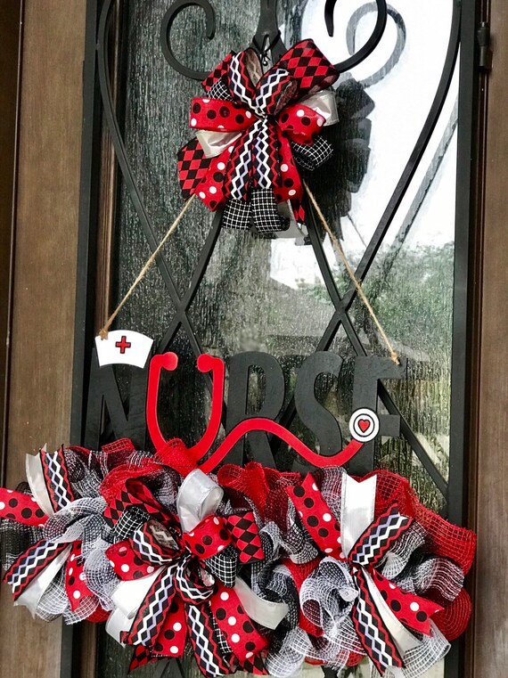 School Nurse Wreath Office Decor Nurse Office Decorations Etsy