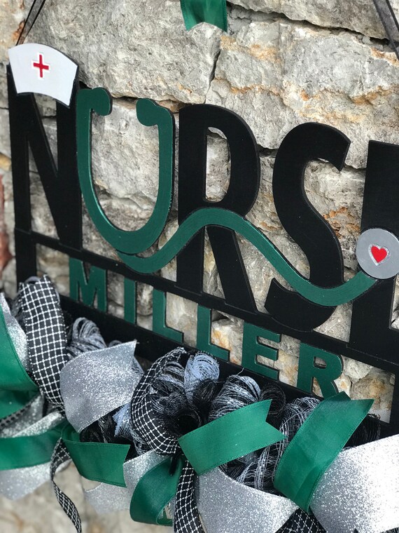 School Nurse Wreath Office Decor Nurse Office Decorations Etsy