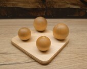 Montessori Toys, Wooden Balls On Small Pegs