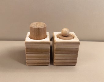 Montessori Pincer & Palmar Grasp Cylinders: Fine Motor Skills Toy