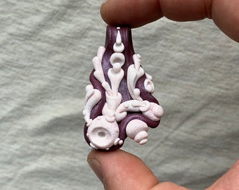 Handmade polymer clay pendant