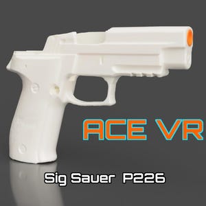 P226 Style VR Controller Grip | AceXR Compatible Handset | VR Shooting Training Accessory | Ergonomic Controller Mount