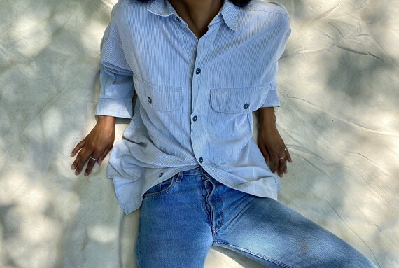 Minimalist Oversized Shirt / Calvin Klein Pinstrip