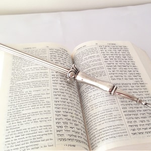 Vintage Sterling Silver Yad Torah Pointer Collectible Judaica Israel 1950&#39;s, Jewish Art , Jewish Gift