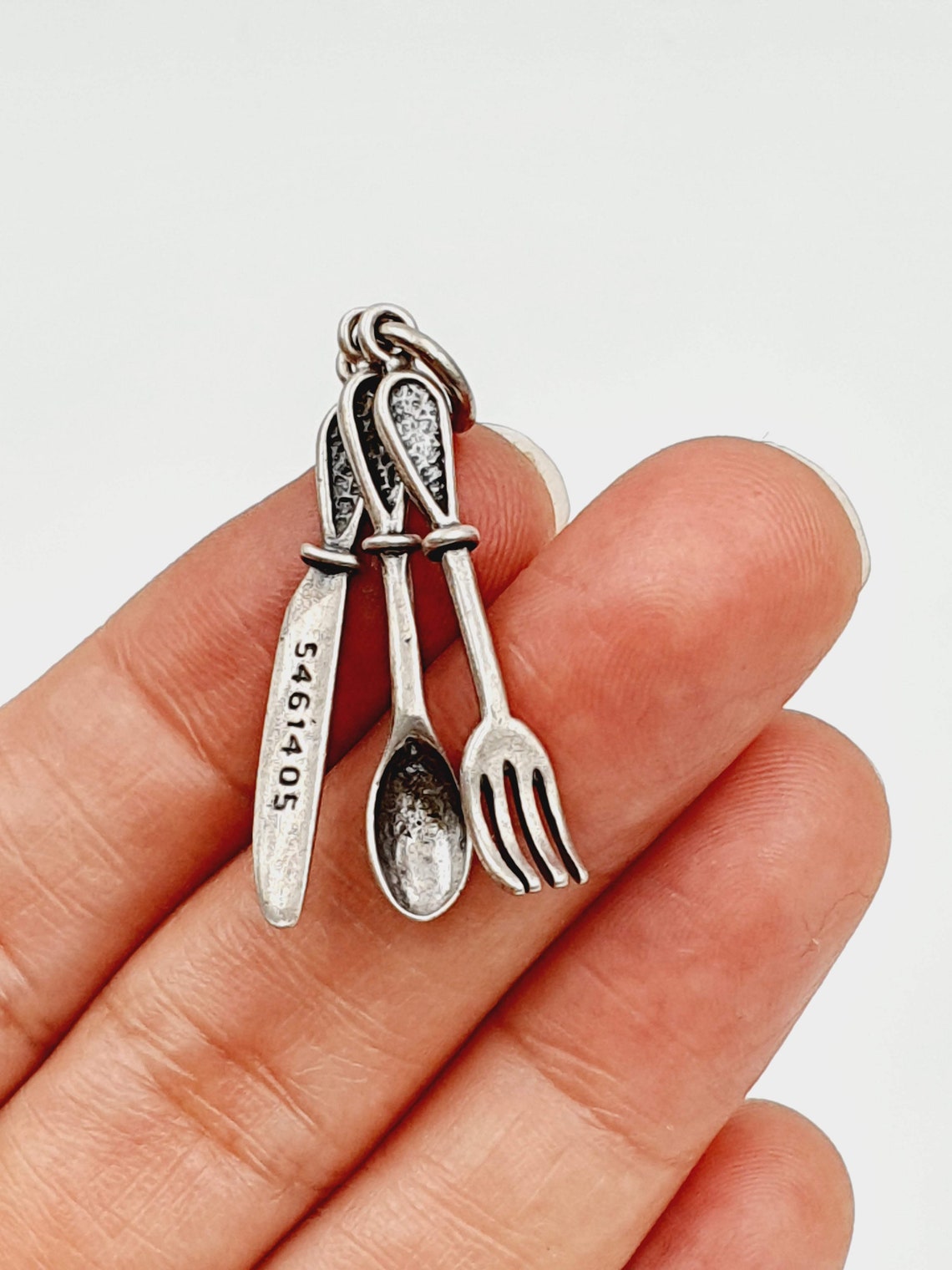 Vintage Knife Fork Spoon Set Charm Cutlery Charm Sets Pendant Etsy