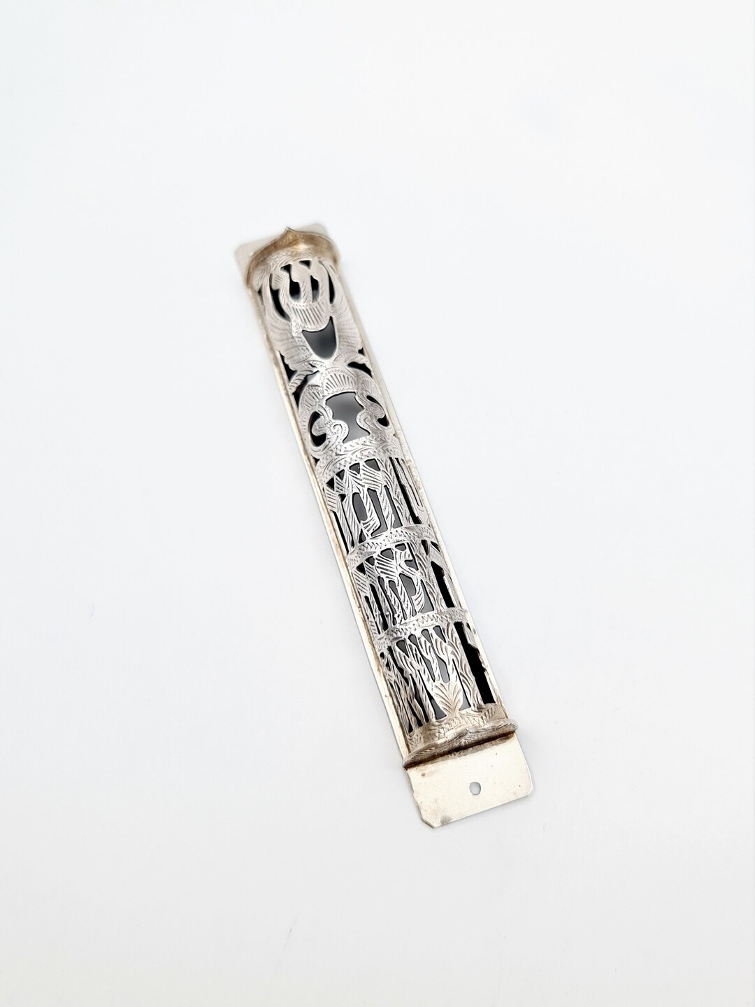 Vintage Mezuzah Case 925 Sterling Silver Israel 70's Etsy UK