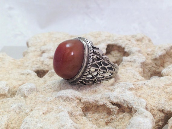 Vintage Jewelry, Vintage Ring, Vintage Carnelian … - image 7