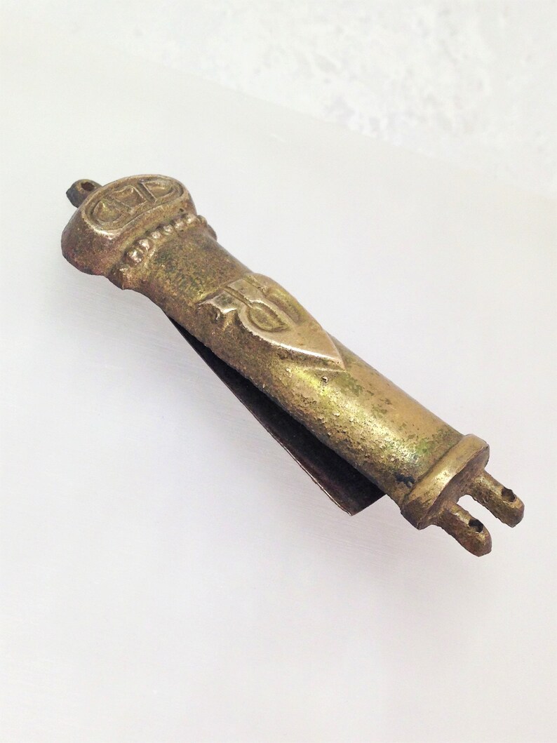 Vintage Mezuzah Vintage Brass Mezuzah Case Israel 1950's Etsy
